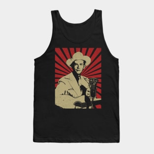 Graphic Hank Design Vintage Style Tank Top